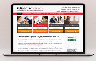 Divorce Online homepage