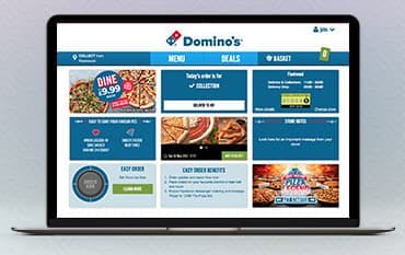Dominos homepage