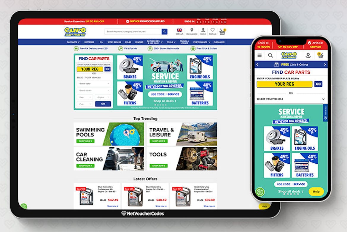 EURO CAR PARTS Discount Code 10 Off in July 2023