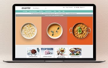 Exante homepage