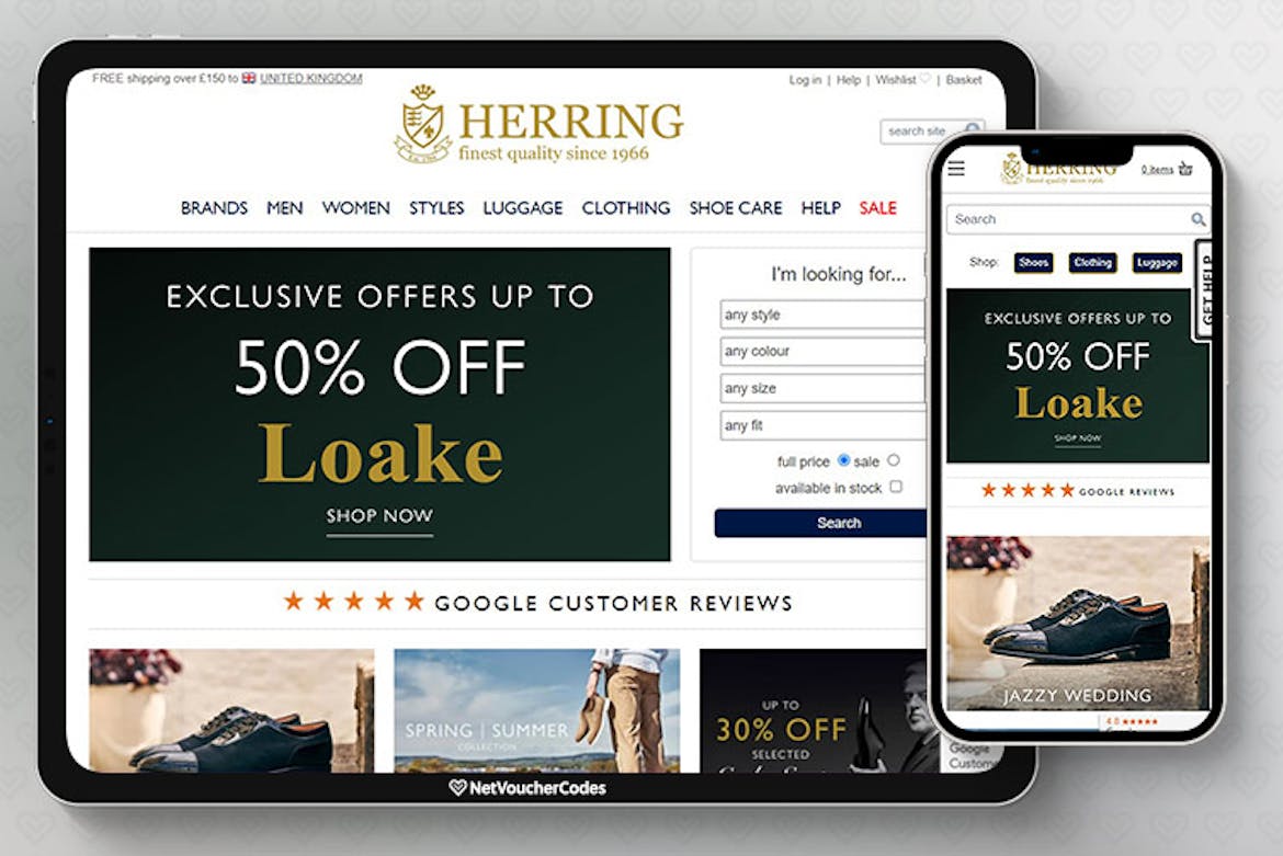 HERRING SHOES Discount Code 10 Off in July 2023