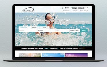 Inspired Luxury Escapes homepage