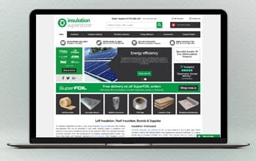 Insulation Superstore homepage
