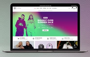 Just Hype homepage