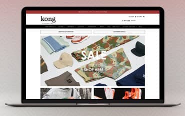 Kong Online homepage