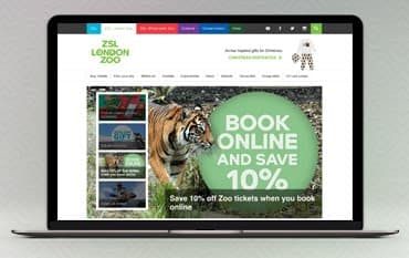 London Zoo homepage
