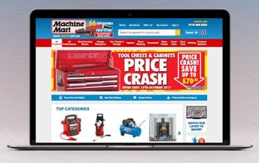 Machine Mart homepage