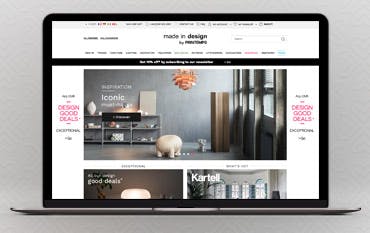 Made in Design homepage