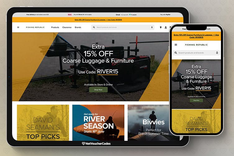 Fishing Republic is among the largest of UK fishing tackle shops.
