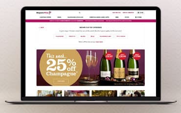 Majestic Wine homepage