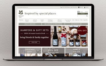 National Trust Online Shop homepage