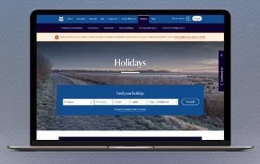 National Trust Holidays homepage