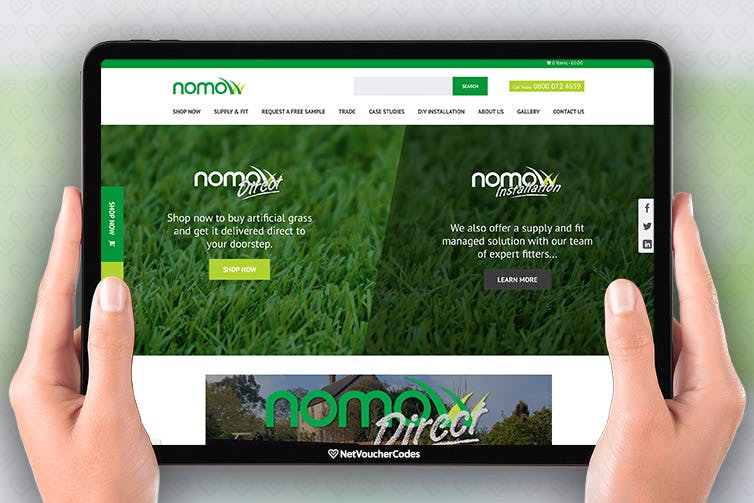 Nomow homepage