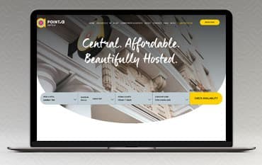 Point A Hotels homepage