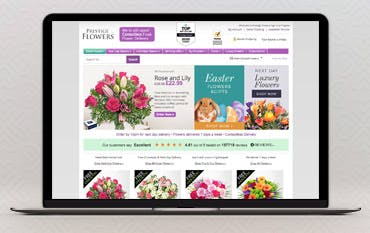 Prestige Flowers homepage