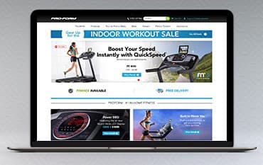 ProForm Fitness homepage
