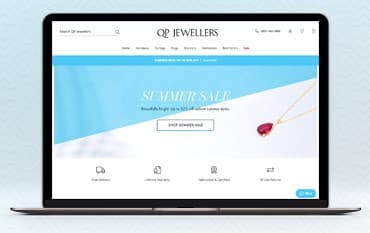 QP Jewellers homepage