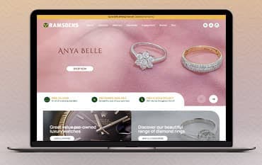 Ramsdens Jewellery homepage