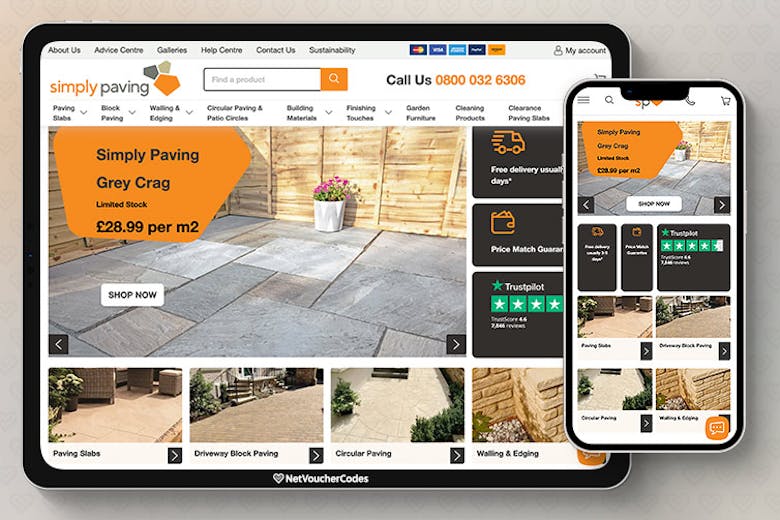 SIMPLY PAVING Discount Code 20 Off in October 2023