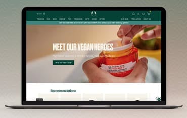 The Body Shop homepage