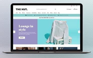The Hut homepage