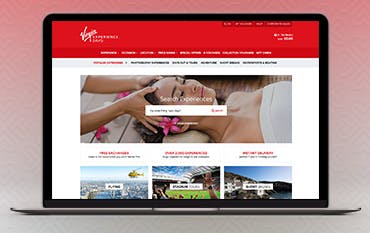 Virgin Experience Days homepage