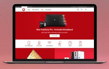 Vodafone homepage