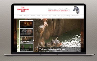 Whipsnade Zoo homepage